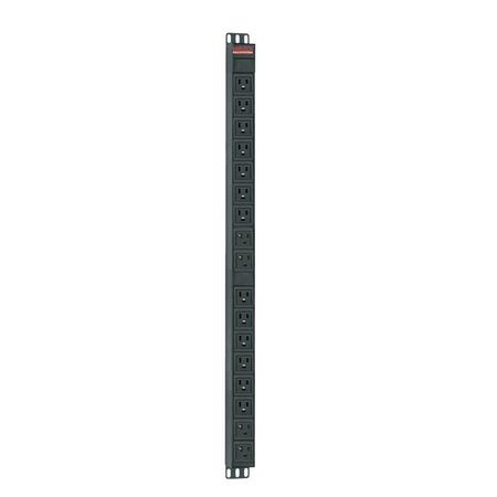 MARUSON 16 Port Circuit Breaker with Prompt Overload Protection NEMA 5-15-20R Power Distribution Unit PDU-V2016